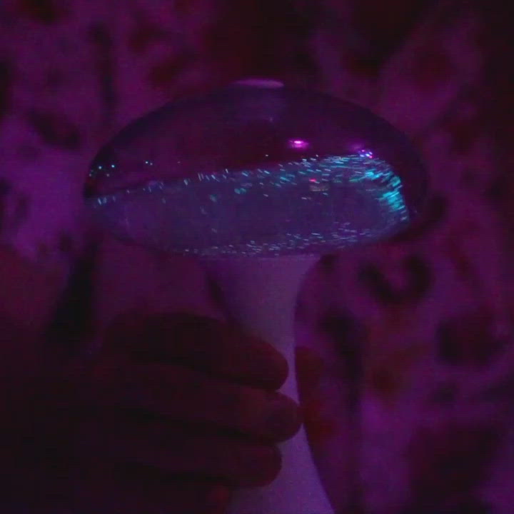 This video showcases bioluminescence in the Mushlume UFO. The dinoflagellates glow blue when swirled displaying the same beautiful glow as seen in Nature.